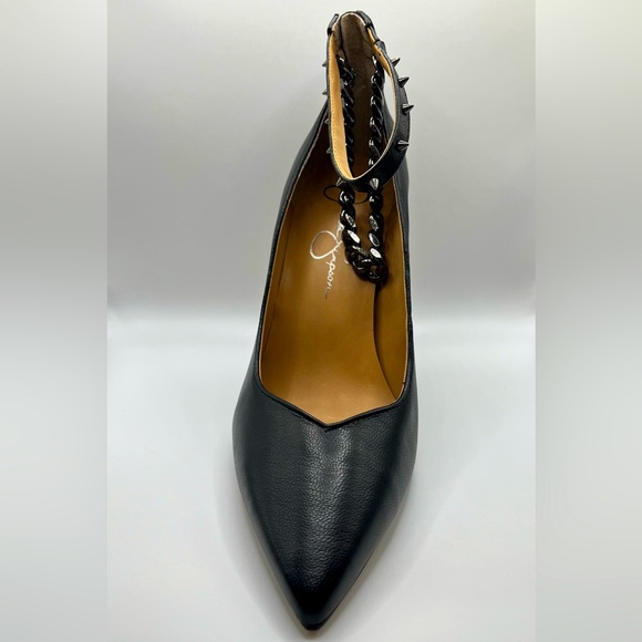 Black Heel w/ Spiked Anklet - Picture 1 of 4